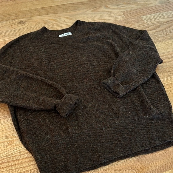 Madewell Alpaca Blend Brown Sweater XS - Picture 5 of 8